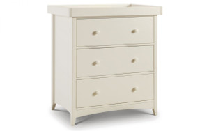 Cameo Classic Shaker Style Changing Station- Stone White Cameo Classic Shaker Style Changing Station- Stone White