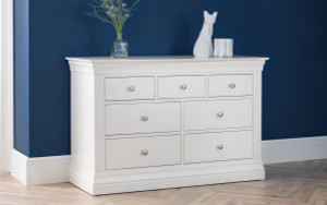 CLERMONT 4+3 DRAWER CHEST - SURF WHITE CLERMONT 4+3 DRAWER CHEST - SURF WHITE