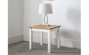 COXMOOR LAMP TABLE - IVORY & OAK COXMOOR LAMP TABLE - IVORY & OAK