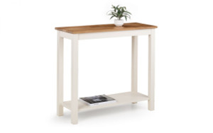 COXMOOR CONSOLE TABLE 90CM - IVORY & OAK COXMOOR CONSOLE TABLE 90CM - IVORY & OAK