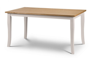 DAVENPORT OAK/WHITE DINING TABLE DAVENPORT OAK/WHITE DINING TABLE