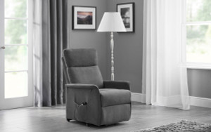 HELENA RISE & RECLINE CHAIR - CHARCOAL FABRIC HELENA RISE & RECLINE CHAIR - CHARCOAL FABRIC