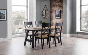 HOCKLEY CHAIR BLACK/OAK