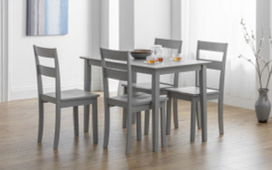 KOBE WOODEN DINING CHAIR - TORINO GREY KOBE WOODEN DINING CHAIR - TORINO GREY