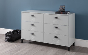 LAKERS LOCKER 6 DRAWER WIDE CHEST LAKERS LOCKER 6 DRAWER WIDE CHEST