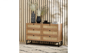 PADSTOW 6 DRAWER CHEST - OAK