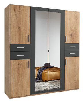 Tesoro 4 door Oak Wardrobe