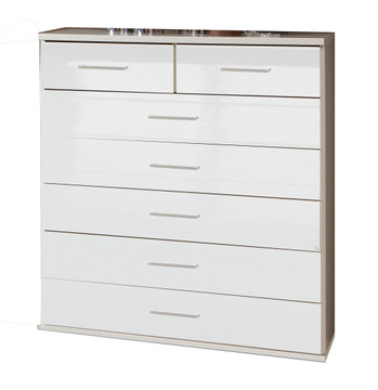 Tesoro white  Gloss White 5+2 Chest
