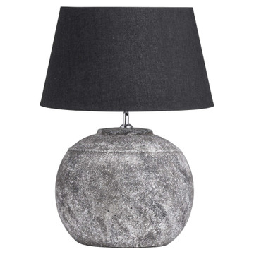 Regola Aged Stone Ceramic Table Lamp By Tesoro Direct