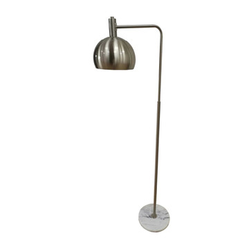 Marble And Silver Industrial Adjustable Floor Lamp by Tesoro Direct