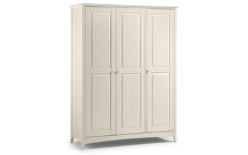 CAMEO 3 DOOR WARDROBE - Stone White