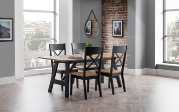 HOCKLEY CHAIR BLACK/OAK