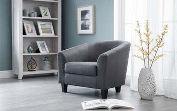 HUGO TUB CHAIR - SLATE GREY