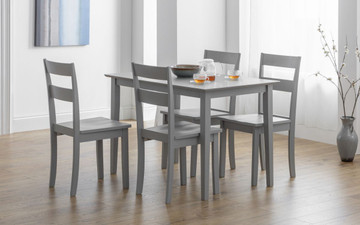 KOBE WOODEN DINING CHAIR - TORINO GREY