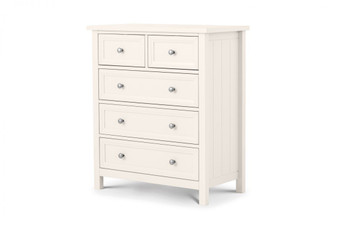MAINE 3 + 2 DRAWER CHEST - SURF WHITE