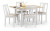 RUFFORD 2-TONE DINING TABLE IVORY/NATURAL