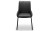 SOHO DINING CHAIR - ANTIQUE BLACK FAUX LEATHER & THIN FRAME