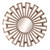 Evi Antique Silver Sunburst Mirror