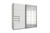 Tesoro 2 door Sliding Wardrobe White 225cm