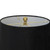 Luxton Glass Fluted Lamp With Black Velvet Shade