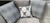 Chester Large Grey Round Arm Fabric Corner Sofa 2C2 With Chrome Legs And Scatter Back Chester Large Grey Round Arm Fabric Corner Sofa 2C2 With Chrome Legs And Scatter Back