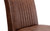 BROOKLYN DINING CHAIR - BROWN FAUX LEATHER & SQUARE GUNMETAL