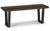 Brooklyn Wood Grain Occasional Bench - Dark Oak