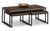 Brooklyn Nesting Coffee Wooden Tables - Dark Oak
