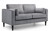 HAYWARD 2 SEATER - GREY CHENILLE FABRIC