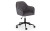 KAHLO VELVET SWIVEL OFFICE CHAIR- GREY/BLACK
