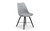 KARI DINING CHAIR - GREY SEAT & BLACK LEGS