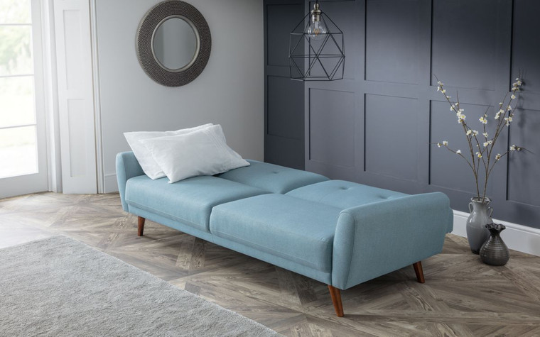 MONZA FABRIC SOFA BED - BLUE