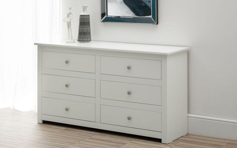 RADLEY 6 DRAWER CHEST - SURF WHITE