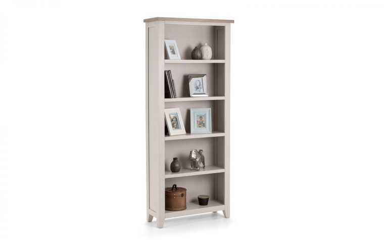 RICHMOND TALL BOOKCASE ASS - ELEPHANT GREY/PALE OAK