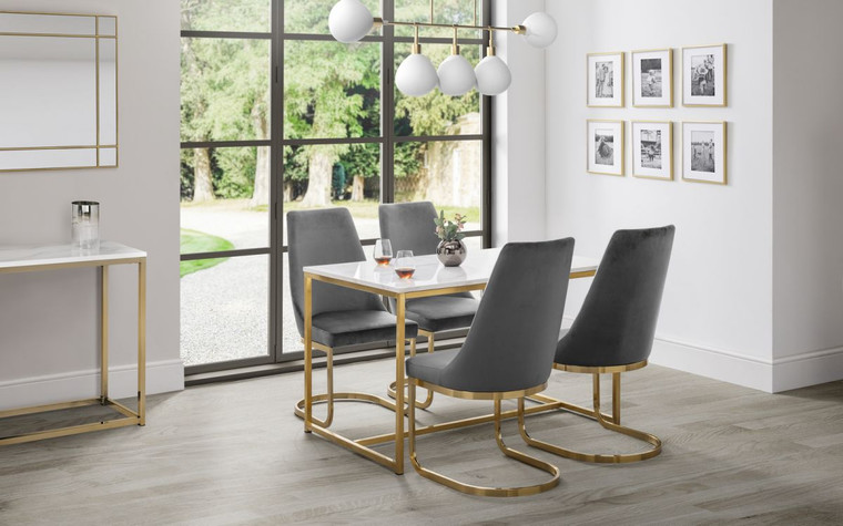 SCALA DINING TABLE - GOLD