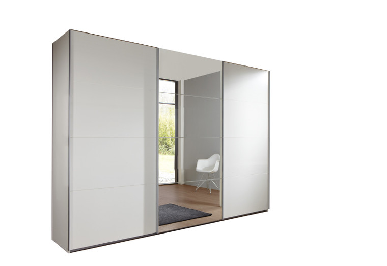 Tesoro White 3 Door Sliding Wardrobe