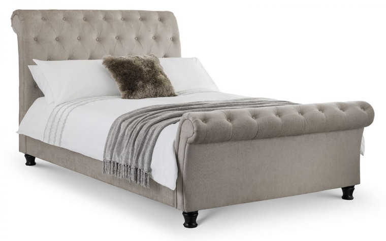 RAVELLO CHESTER BUTTONED FABRIC BED