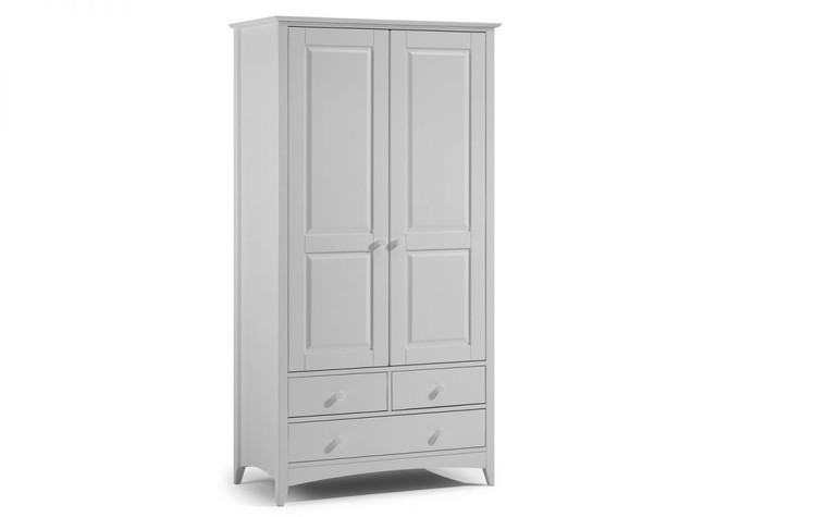 CAMEO COMBINATION 2 DOOR 3 DRAWER WARDROBE DOVE GREY