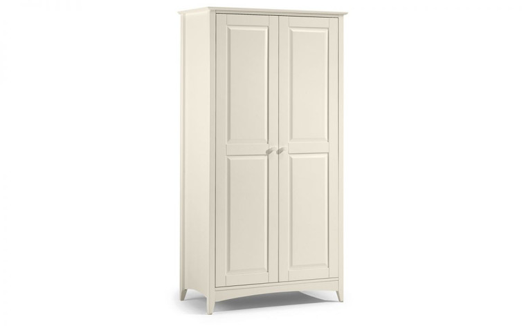 CAMEO 2 DOOR WARDROBE -STONE WHITE