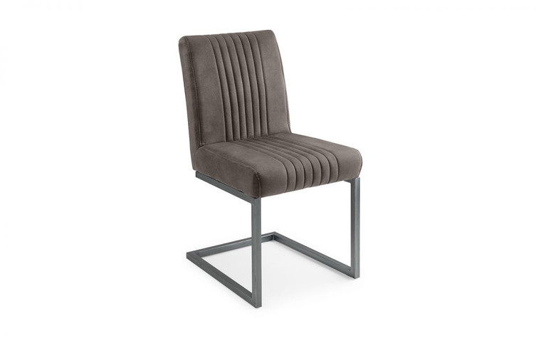 BROOKLYN COMFORTABLE SITTING DINING CHAIR - CHARCOAL GREY