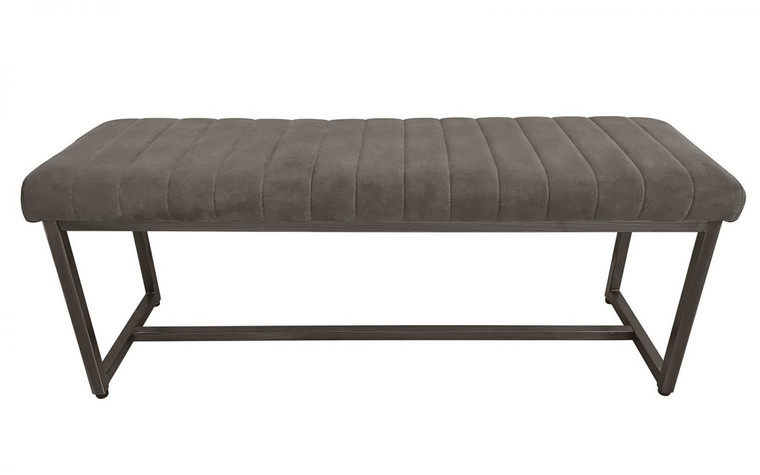 BROOKLYN UPHOLSTERED BENCH - CHARCOAL