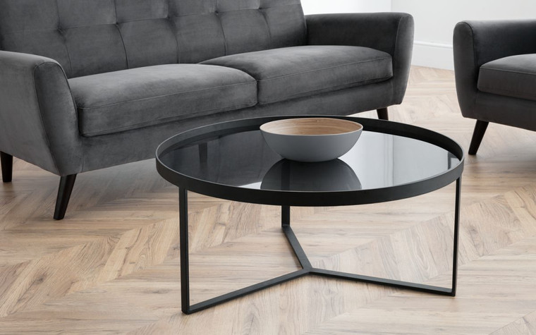 LOFT COFFEE TABLE - SMOKED GLASS