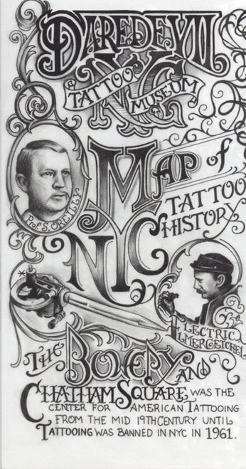 Bowery Tattoo History Map