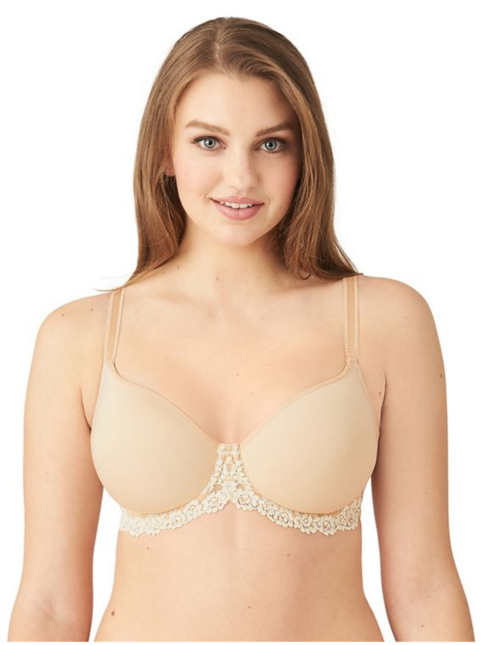 Meichang Lace Bras for Women No Wire Support T-shirt Bras Seamless