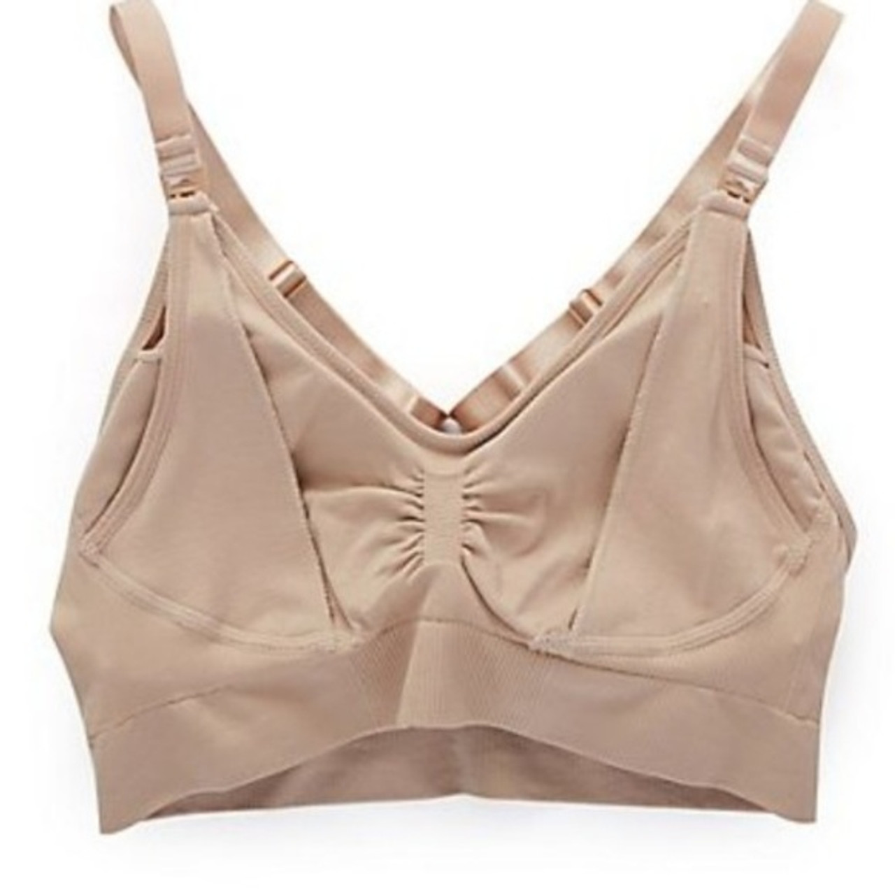 The Blossom French Terry Racerback Nursing and Sleep Bra is ultra-cozy and  features a simple crossover front that can be quickly pulled a