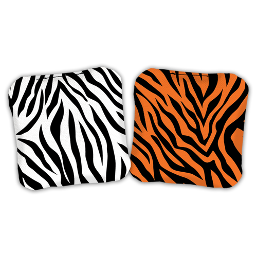 Zebra Print Stick & Slide Toss Bags (Set of 8)