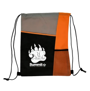 Drawstring Bag W/Pocket