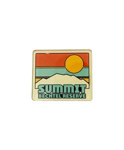 Retro Ski Pin Magnet