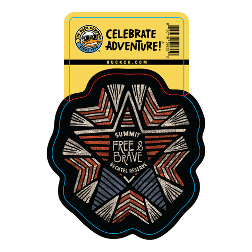 Free & Brave Sticker