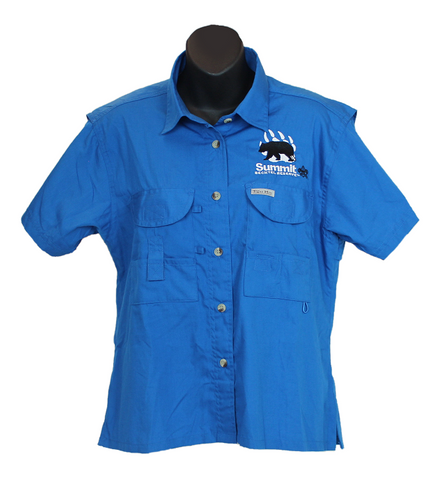 Ladies Fishing Shirt Blue
